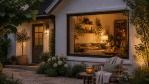 Hogar acogedor bien decorado y organizado